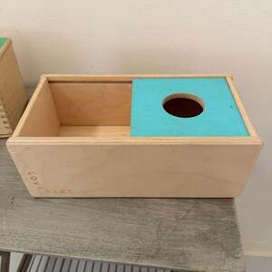 Lovevery Sliding Top Box Montessori Ball Drop Toy